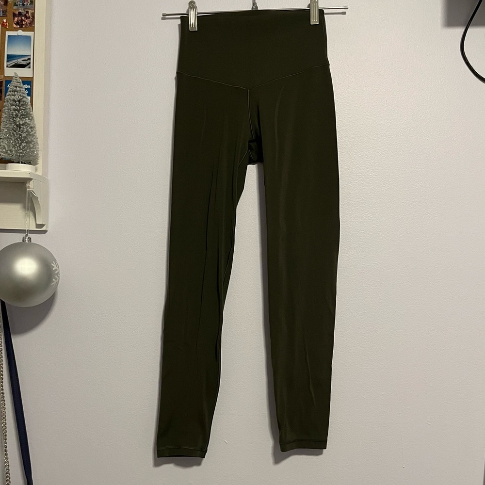 Olive green aerie leggings